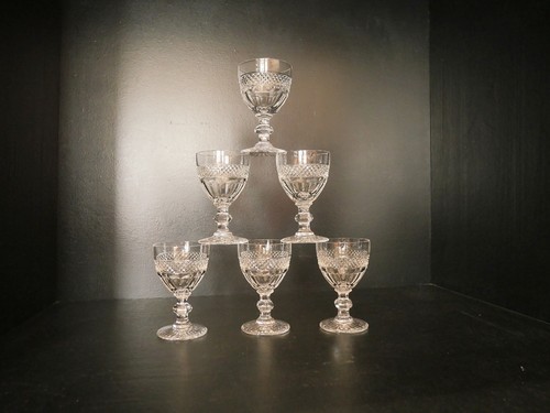 Lot verres vin - à, blanc