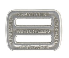 AustriAlpin 25mm/2.5cm - 2 Fente Boucle / Triglide - Chrome / Poli (FC06A)