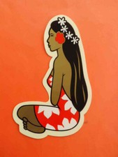 Polynésie Française stickers autocollant Bière beer Hinano Tahiti. 17 cm. LUXE.