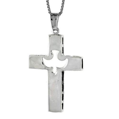 Argent sterling croix - sterling, avec