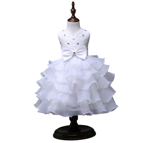 Robe volants blanche - robe,