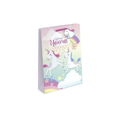 Sac cadeau moyen motif - , licorne
