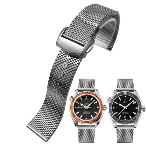 Steel mesh strap bracelet - steel,