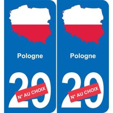 Pologne carte drapeau