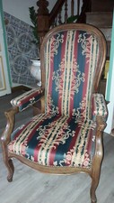 Fauteuil Voltaire ancien avec