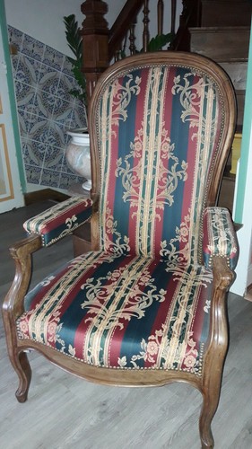 Fauteuil voltaire ancien avec - fauteuil,