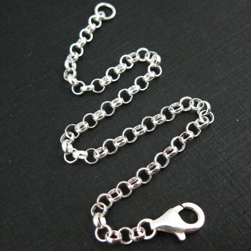 Solid sterling silver 5mm - silver, 3.5mm
