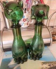 Carafes Empoli Vertes Vintage Rare Années 1960