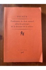 Fondement du droit naturel selon les principes de la doctrine de la science (179