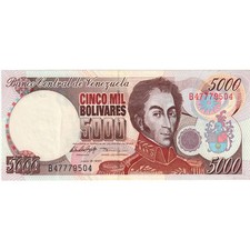 [#1230024] Venezuela, 5000 Bolivares, 1997, 1997-06-16, KM:78a, VZ
