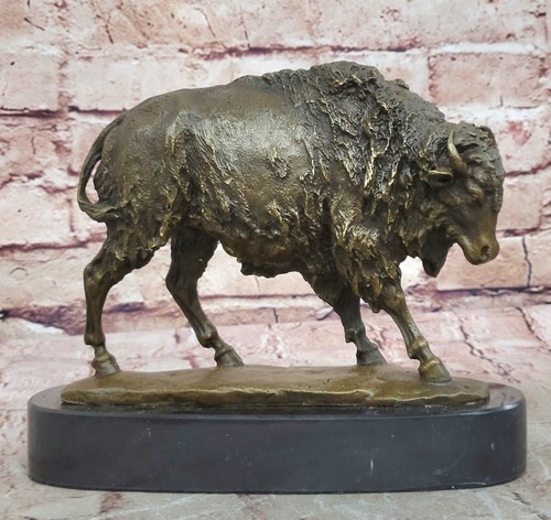 Bronze bison buffalo - bronze,