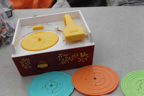 Ancien jouet tourne disques - jouet,
