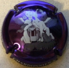 Capsule de champagne CHARDONNIER Y. (39. fond violet métalisé)