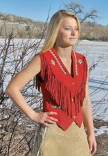 Femmes Vache-Dame Rouge Suède