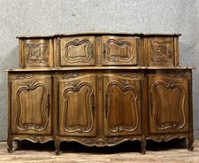 Monumental Buffet enfilade provençale a glissants st. Louis XV en bois fruitier
