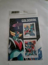 Planche de 2 timbres Poste GOLDORAK sous blister d'origine, édition limitée, BD