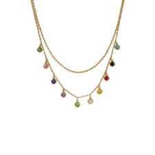 Collier pendentif cercle CZ