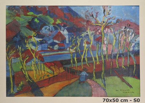 Tableau huile de vlaminck - À,