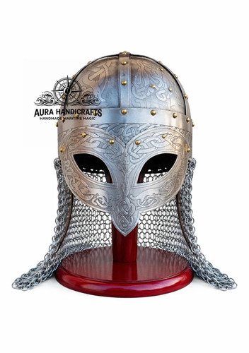 Armure acier casque - de,