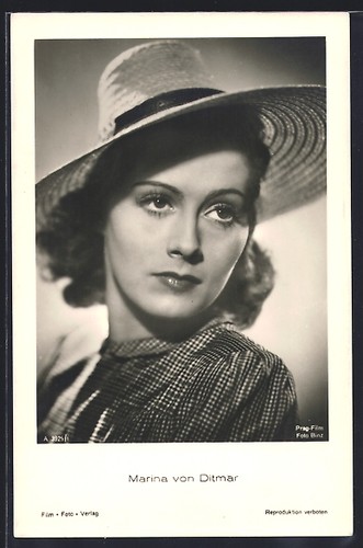 Carte postale actrice - carte, l'actrice