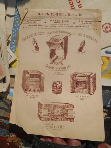Ancien dépliant - ancien,