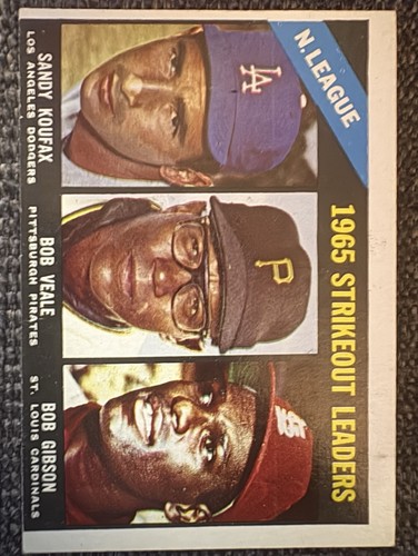1966 topps league - -, leaders