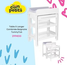 Commode à langer  tummy tub , étagère à langer, meuble bébé, commode, table à la