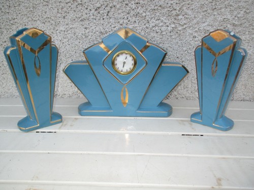 Ancienne pendule ceramique - pendule,