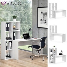  Ensemble bureau + étagère Vicco Mara, séparateur de pièce, bureau informatique