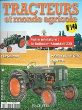 FASCICULE N° 140 Tracteurs et Monde agricole & LE BOLINDER-MUNKTELL 230