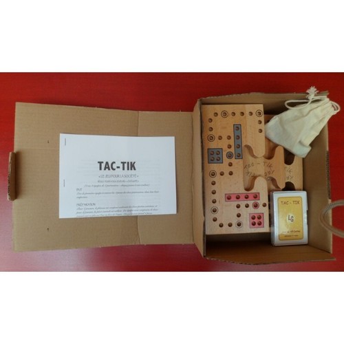 Jeu société tac tik en - société,