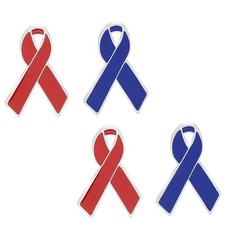 4pcs Broche de ruban rouge