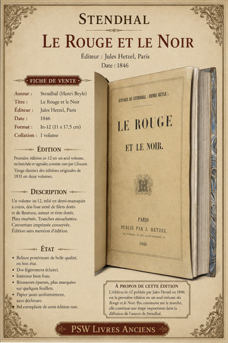 Rouge noir stendhal - le,