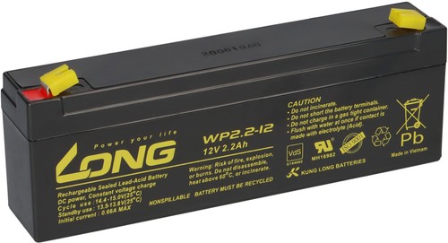 12v 2ah compatible - 2,2ah,