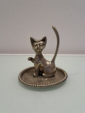 porte bijoux Chat Sur Plateau De Couleur Argenté hong kong