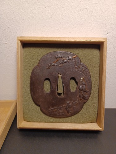 Grande tsuba japonaise - tsuba,