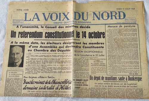 Journal voix nord - la,