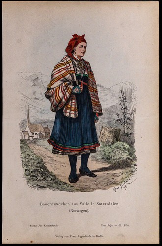 1880ca paysanne en costume - paysanne,