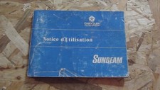 NOTICE D'UTILISATION  SUNBEAM 1300 ET 1600 / 1974