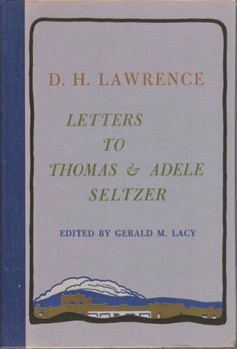 Lawrence letters to - d.h.,