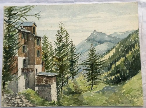 Aquarelle vue col la - de,