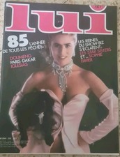 Magazine LUI. n 252.  Janvier 1985. Sophie Favier