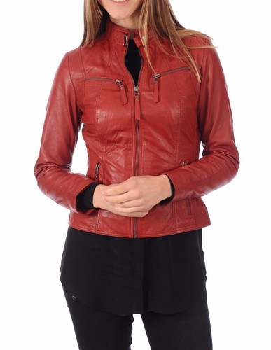 Veste cuir agneau 100 - en,