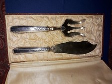 ANCIEN SERVICE A POISSON ART DECO DANS SON COFFRET 