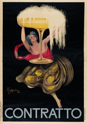 Affiche vin pétillant - de,