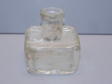 -ANCIEN ENCRIER EN VERRE ENCRIER DE POILU 14/18 WW1 COLLECTION VITRINE    D