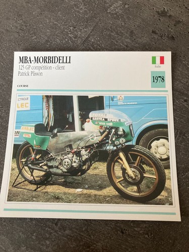 Carte fiche moto collection - moto,
