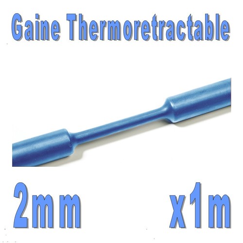 Gaine thermo rétractable - thermo, bleu