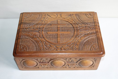 Ancien coffret boite bois - boite, en