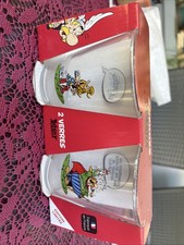 2 Verres Asterix et Obélix PARC ASTÉRIX 2001 NEUF COLLECTOR